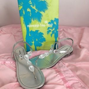 Silver sandals